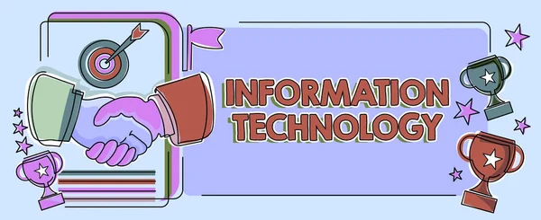 Psaní Textu Zobrazování Textu Informační Technologie Koncepce Použití Internetu Systémy — Stock fotografie