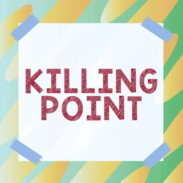 2018 Text Sign Showing Killing Point Internet Concept Phase End — 스톡 사진