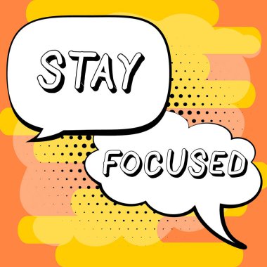 El yazısı işareti Odaklan, İş vitrinine odaklan Önceliklerini belirle Dikkat dağınıklığından kaçın