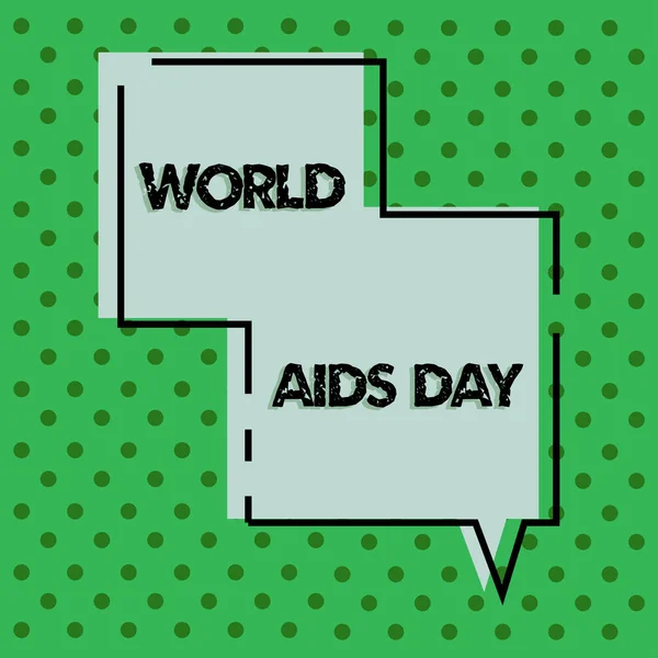 Pubblicazione Del Testo Giornata Mondiale Dell Aids Dicembre Dedicata Alla — Foto Stock