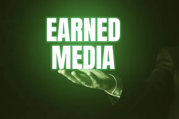 Text Zobrazující Inspiraci Získaná Média Business Showcase Reklama Získaná Propagačním — Stock fotografie