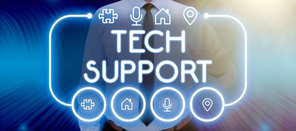Texte Inspirant Tech Support Business Approach Aider Les Personnes Ayant — Photo