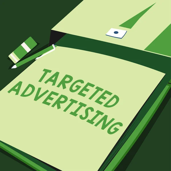 Text Som Visar Inspiration Riktad Reklam Word Online Annons Annonser — Stockfoto