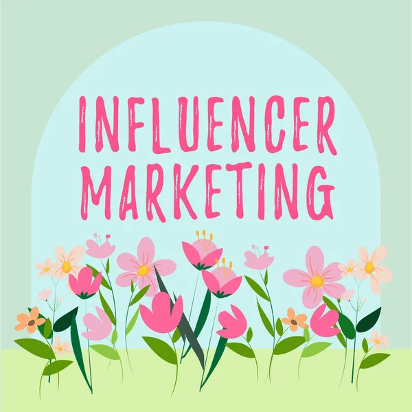 Writing Displaying Text Influencer Marketing Concept Meaning Endorser Who Influence — Stock Photo, Image