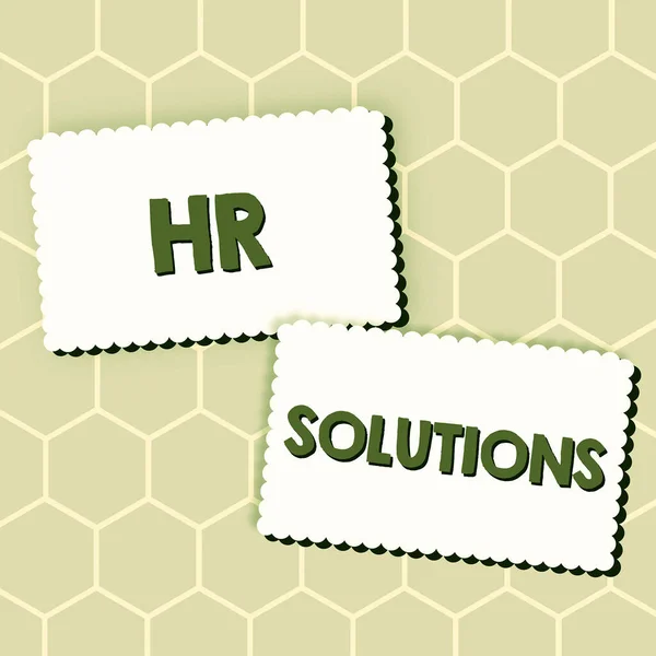Inspiration showing sign Hr Solutions, Internet Concept Outsourced Human resources consultancy and support Experts