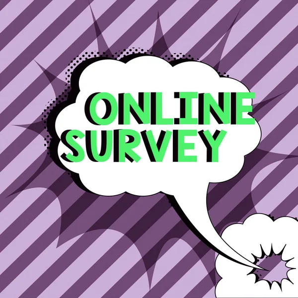 Sign Display Online Survey Επιχειρηματική Επισκόπηση Επανεκτίμηση Ανατροφοδότηση Δημοσκόπηση Ικανοποίηση — Φωτογραφία Αρχείου