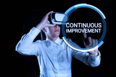 Metin gösteriminin sürekli gelişimi, İş Konsepti Gelişme Devam Ediyor Hiç bitmeyen değişiklikler