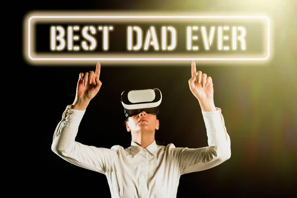 Conceptual caption Best Dad Ever, Business idea Appreciation for your father love feelings compliment