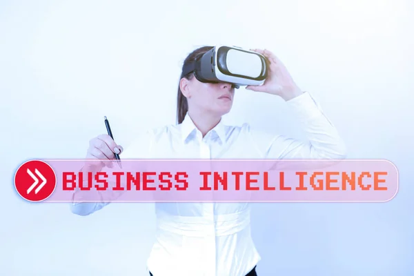 Εγγραφείτε Εμφάνιση Business Intelligence Έννοια Best Practice Information Optimize Performance — Φωτογραφία Αρχείου