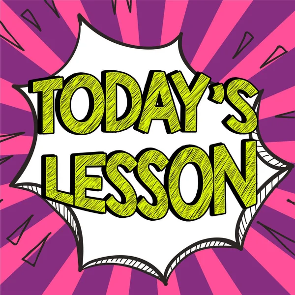 概念表示 Today Lessonビジネス概要個別学習の課題学習内容 — ストック写真