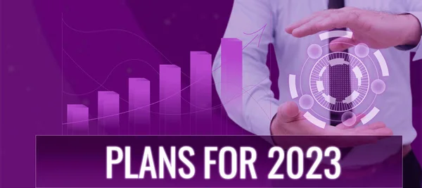 Tekst Met Inspiratie Plannen Voor 2023 Betekent Concept Een Intentie — Stockfoto