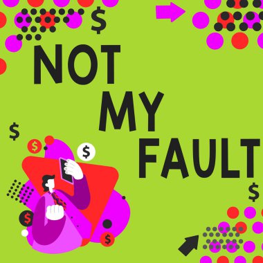 Bir hata yüzünden suçlanmamak için bahaneler üretmek amacıyla ilhamı gösteren metin benim hatam değil, iş vitrinim.