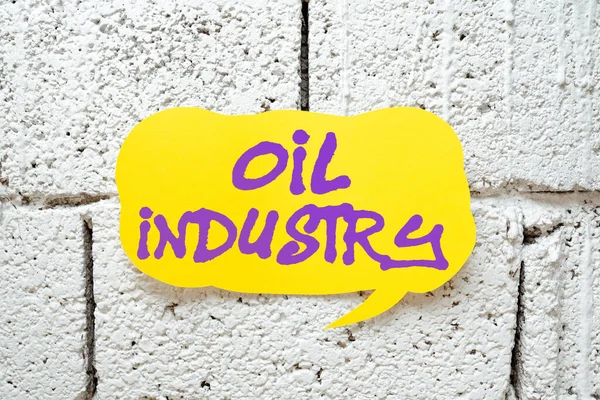 2015 Inspiration Showing Sign Oil Industry Business Overview Exploration Extraction — 스톡 사진