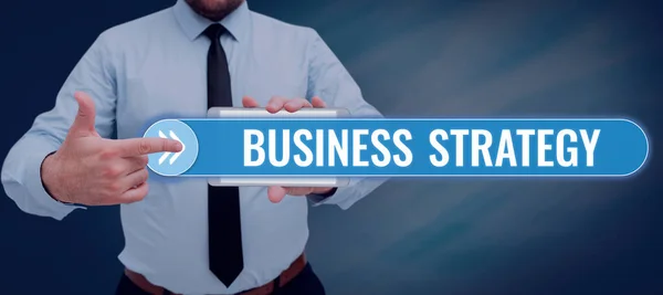 Conceptuele Weergave Business Strategymanagement Game Plan Het Gewenste Doel Doel — Stockfoto