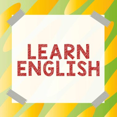 Kavramsal gösterim İngilizce ve İş Gösterisini Öğrenin Evrensel Dil Kolay İletişim ve Anlama