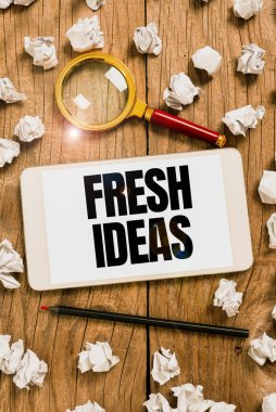 Kavramsal başlık Taze Fikirler, Düşünce üzerine yazılmış Sözcük veya olası eylem rotasına ilişkin öneriler