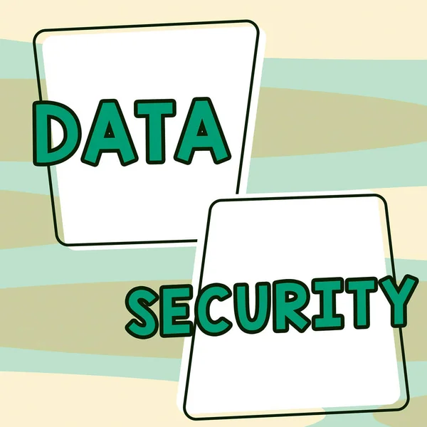 Conceptuele Bijschrift Gegevensbeveiliging Zakelijke Aanpak Vertrouwelijkheid Disk Encryption Backups Password — Stockfoto