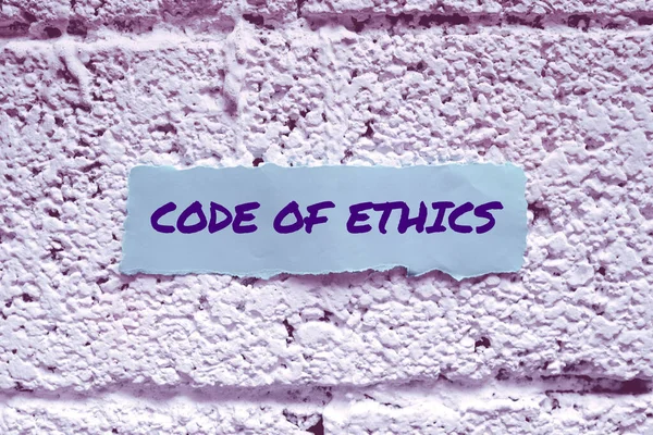 도덕에 영감의 코드를 Business Overview Moral Rules Ethical Integrity Honesty — 스톡 사진