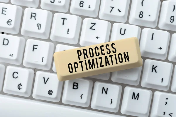 Inspiration Showing Sign Process Optimization Business Overview Improve Organizations Efficiency — 스톡 사진
