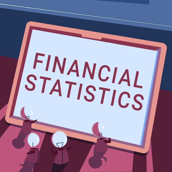 Kézírás Jel Pénzügyi Statisztika Internet Concept Átfogó Készlet Áramlási Adatok — Stock Fotó