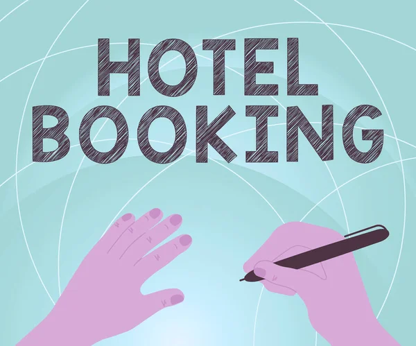 Conceptual Display Hotel Booking Üzleti Ötlet Online Foglalás Presidential Suite — Stock Fotó