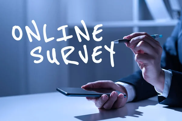 Text Som Visar Inspiration Online Survey Business Overview Omdöme Feedback — Stockfoto