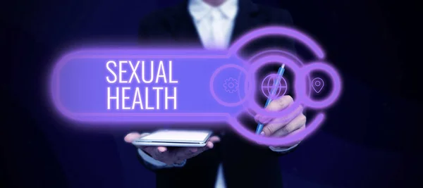 Conceptuele Weergave Seksuele Gezondheid Concept Betekenis Gezonder Lichaam Bevredigend Seksueel — Stockfoto