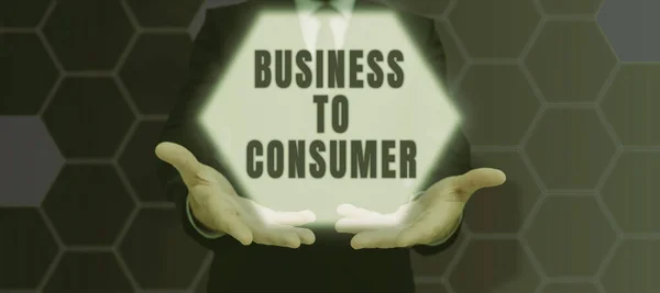 Εννοιολογική Απεικόνιση Business Consumer Business Concept Άμεση Συναλλαγή Μεταξύ Της — Φωτογραφία Αρχείου