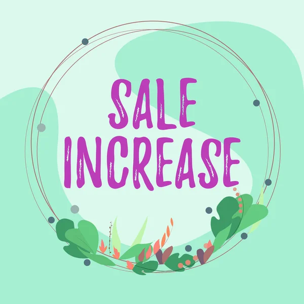 Text Showing Inspiration Sale Increase Business Showcase Average Sales Volume — Stock Photo, Image