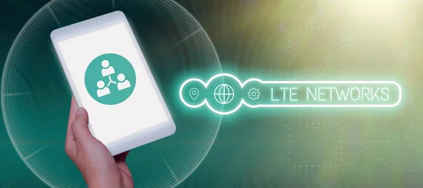 Yazısı Imzası Lte Networks Dünyası Kablosuz Iletişim Için Hızlı Bağlantısı — Stok fotoğraf
