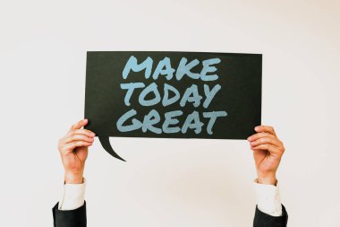 Eğitim Yöneticisini gösteren metin işareti, İyi bir gün için kavramsal fotoğraf motivasyonu İlham Olumlu Mutluluk