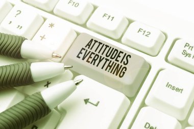 Kavramsal başlık: Tavır Her şey, Pozitif Bakış üzerine yazılmış sözcük İyi Bir Yaşamın Rehberi