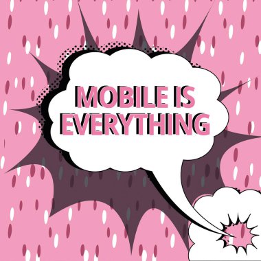 Kavramsal başlık Mobil Her şey, El bilgisayarı için kelime Bir Planlayıcı Cüzdan Düzenleyici