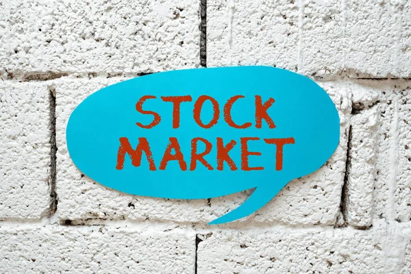 Legenda Conceitual Mercado Ações Abordagem Negócios Mercado Particular Onde Ações — Fotografia de Stock