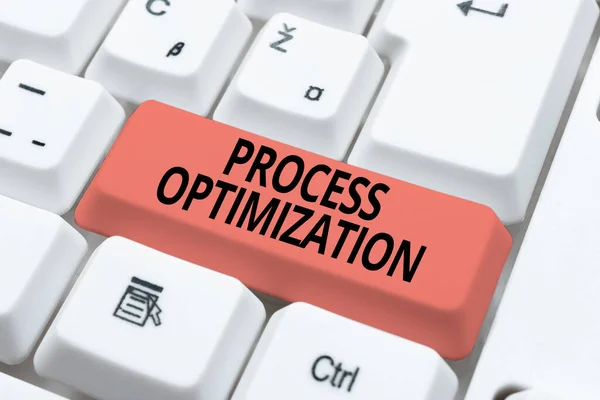 Conceptual display Process Optimization, Business idea Improve Organizations Efficiency Maximize Throughput
