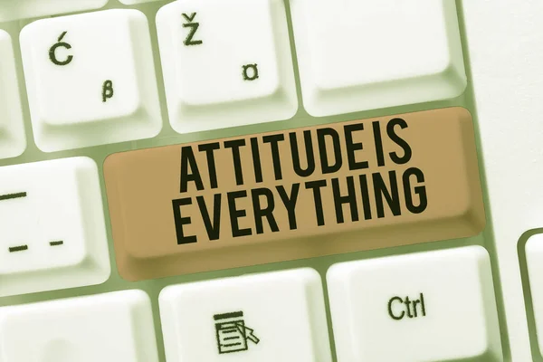 Conceptuele Bijschrift Attitude Alles Internet Concept Positieve Outlook Gids Voor — Stockfoto