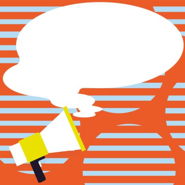 Sunucu Yeni Duyuru Gösteren Konuşma Baloncuğuyla Çizim.