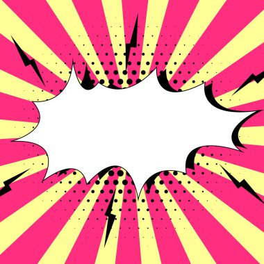 Design Drawing Of Some Comic Frames As Background With Speech Bubbles