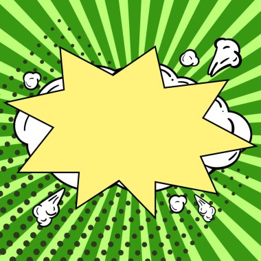 Design Drawing Of Some Comic Frames As Background With Speech Bubbles