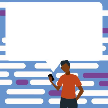 Konuşma Baloncuğuyla Çizim Yeni Duyuruyu Gösteriyor.