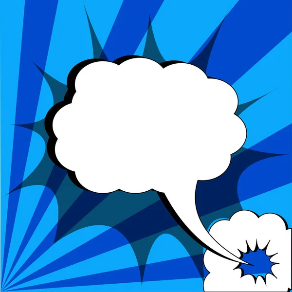 Comic Speech Bubble Bang Shape Representing Social Media Messaging — Vector de stock