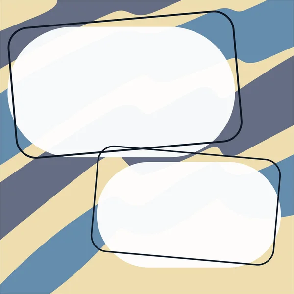 Design Drawing Some Comic Frames Background Speech Bubbles — Stockový vektor