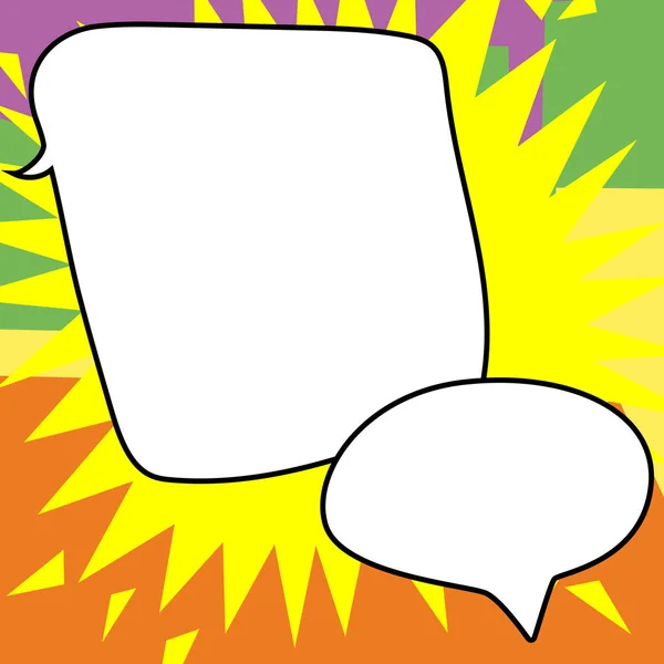 Comic Speech Bubble Bang Shape Representing Business Promotion —  Vetores de Stock