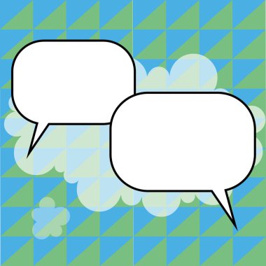 Design Drawing Of Some Comic Frames As Background With Speech Bubbles