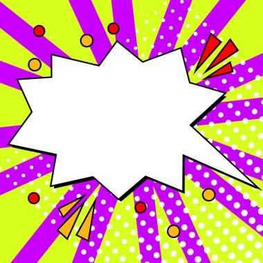 Design Drawing Of Some Comic Frames As Background With Speech Bubbles