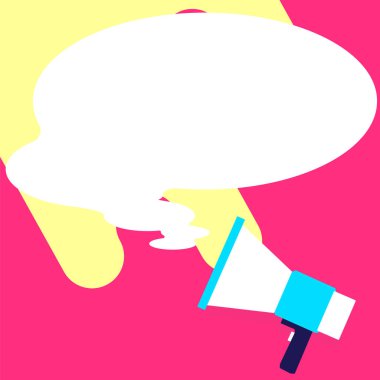 Sunucu Yeni Duyuru Gösteren Konuşma Baloncuğuyla Çizim.