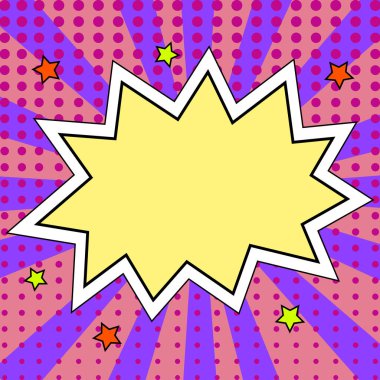 Design Drawing Of Some Comic Frames As Background With Speech Bubbles