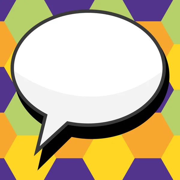 Comic Speech Bubble Bang Shape Representing Business Promotion — Stock vektor