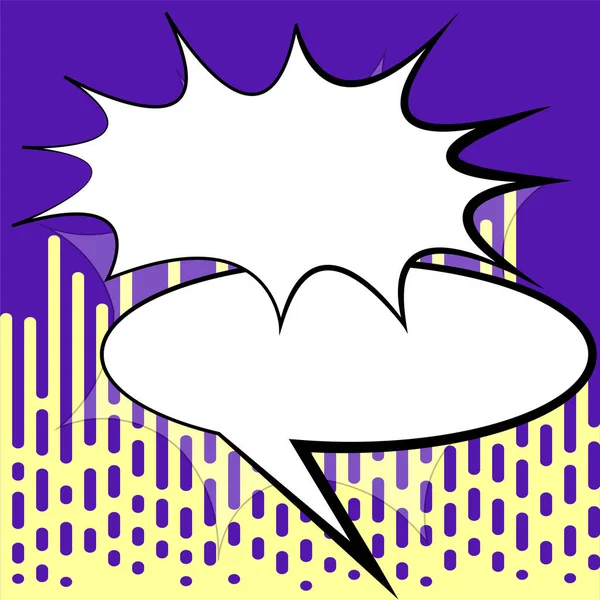 Comic Speech Bubble Bang Shape Representing Social Media Messaging — Image vectorielle