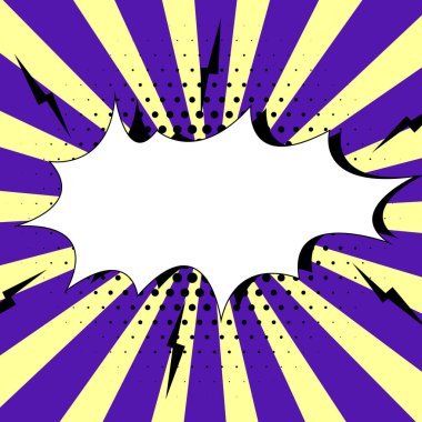 Design Drawing Of Some Comic Frames As Background With Speech Bubbles